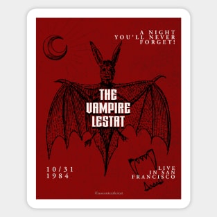 The Vampire Lestat Concert Poster 3 Sticker